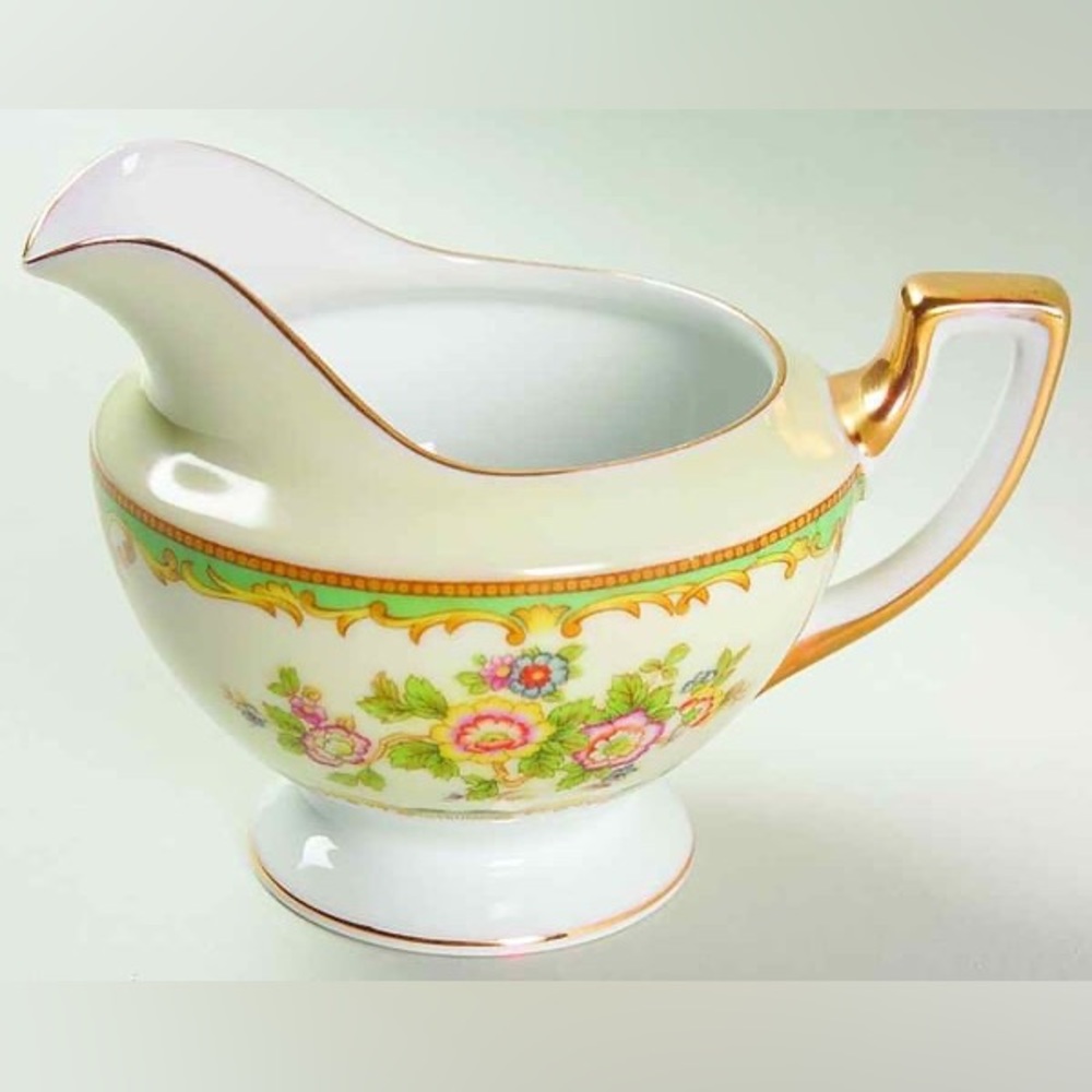 Paris Green Creamer by Meito China